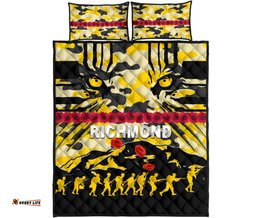 Richmond Tigers Quilt Bed Set ANZAC Day Country Style 01