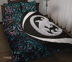 Aotearoa Maori Dolphin Quilt, Koru Aihe Paua Shell Quilt Bedding Sets