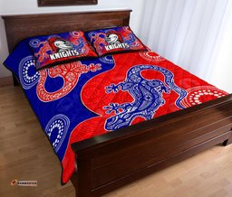 Newcastle Knights Quilt Bed Set Aboriginal