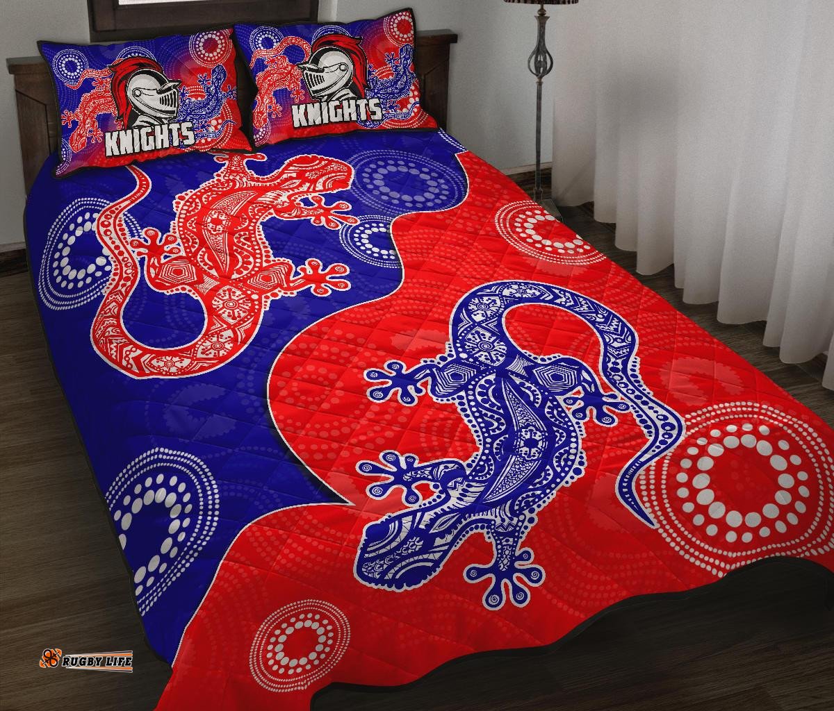 Newcastle Knights Quilt Bed Set Aboriginal