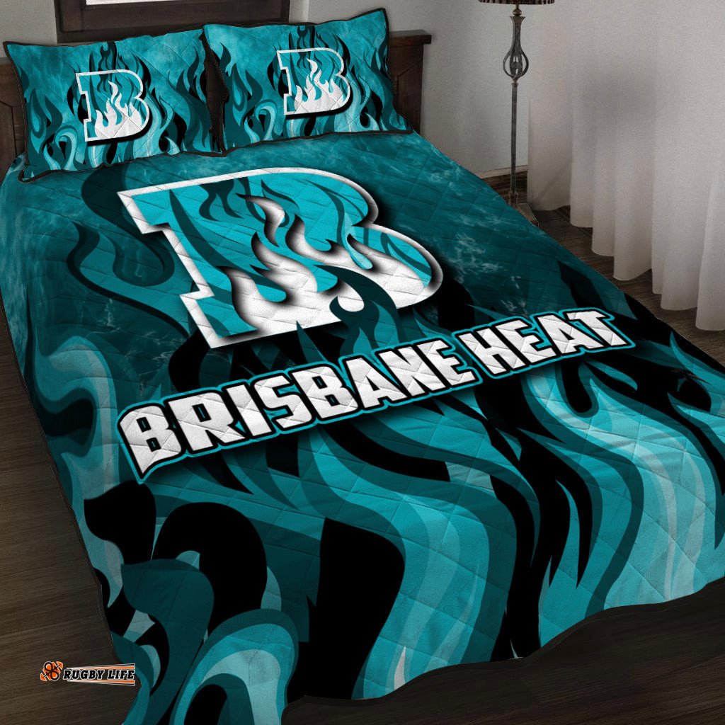 Brisbane Heat Quilt Bed Set Cricket Special Style