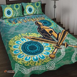 Titans Rugby Quilt Bed Set Custom Super Titans Quilt Bed Set