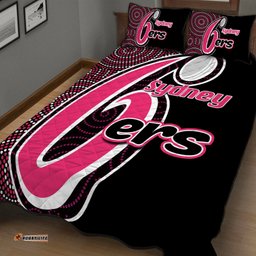 Sydney Sixers Quilt Bedding Set Cricket Aboriginal Dot Patterns