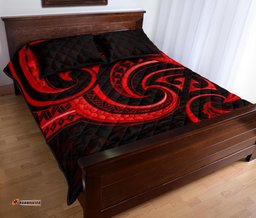 New Zealand Maori Mangopare Quilt Bed Set Polynesian Red