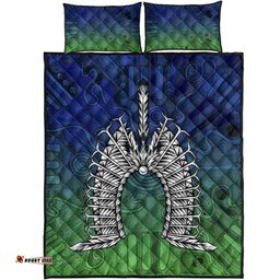 Torres Strait Islanders Quilt Bed Set Dhari Mask