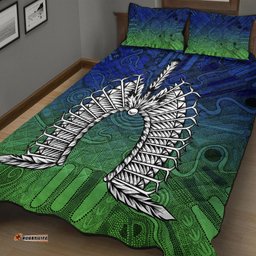 Torres Strait Islanders Quilt Bed Set Dhari Mask