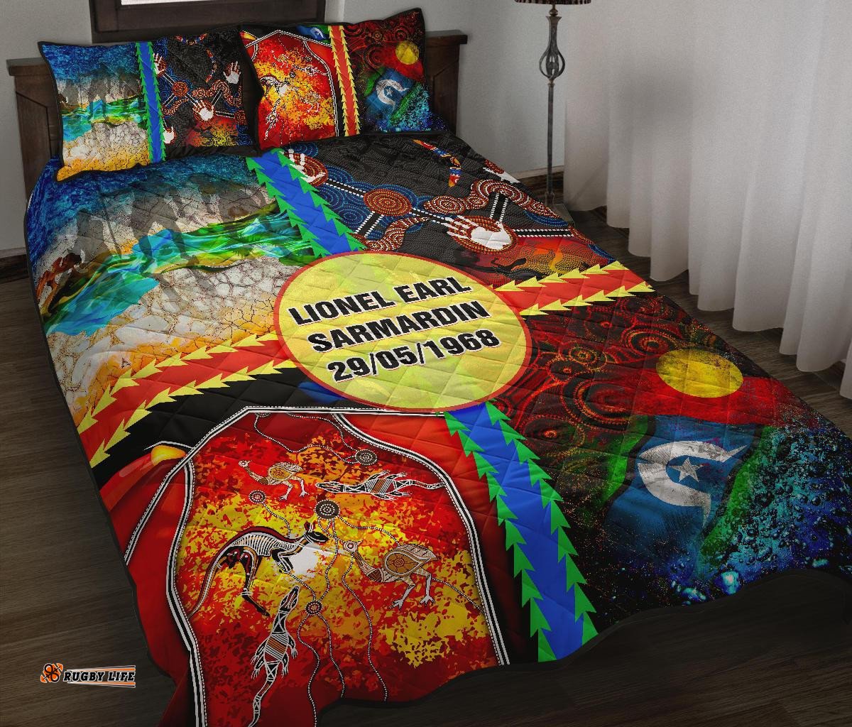Quilt Bed Set Aboriginal Mix Ver01