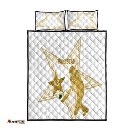 Pakistan Cricket Quilt Bed Set Go Shaheens