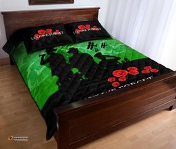 New Zealand Quilt Bed Set, Lest We Forget Poppies ANZAC Day Quilt And Pillows Cover