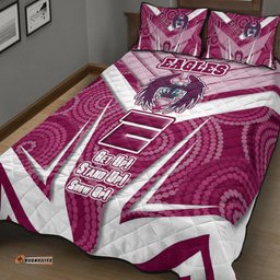 Vibe Hoodie Quilt Bed Set Manly Warringah Sea Eagless Naidoc Sporty Style Quilt Bed Set