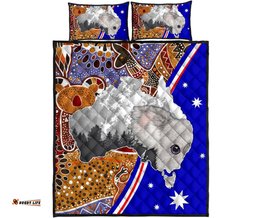 Aboriginal Quilt Bed Set Indigenous Koala