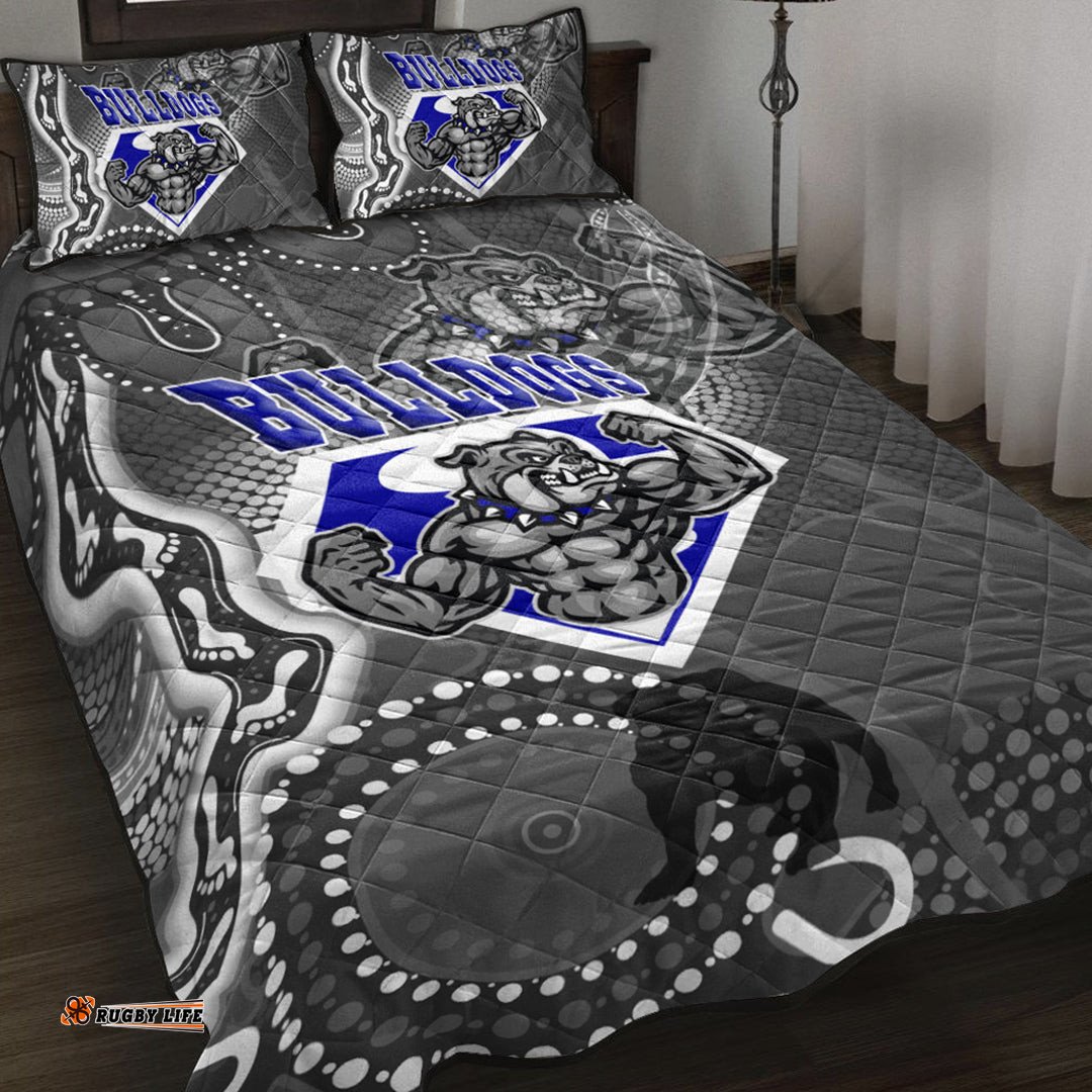 Vibe Hoodie Quilt Bed Set Canterbury Bankstown Bulldogs Superman Quilt Bed Set
