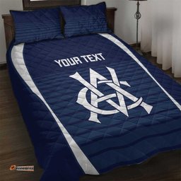 Custom Victoria Cricket Quilt Bed Set Go Champions Sporty Style