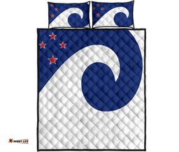 New Zealand Flag Southern Koru Quilt Bedding Sets