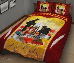ANZAC Quilt Bed Set Lest We Forget Aboriginal Version