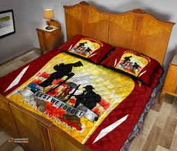 ANZAC Quilt Bed Set Lest We Forget Aboriginal Version