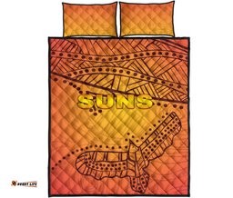 Gold Coast Quilt Bed Set Suns Simple Indigenous