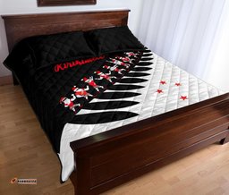 Quilt Bed Set New Zealand Haka Christmas Black