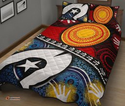 Quilt Bed Set Australian NAIDOC Aboriginal and Torres Strait Islands Flags