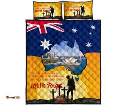 anzac day quilt bed set todays peace is yesterdays sacrifice