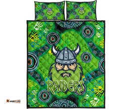 canberra quilt bed set raiders viking indigenous