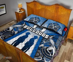 australia bulldogs rugby quilt bed set anzac day survival world