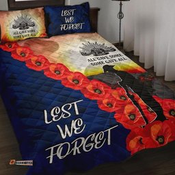 ANZAC Lest We Forget Quilt Bed Set All Gave Some, Some Gave All