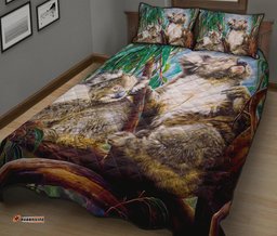 Quilt Bed Set Koala and Joey Quilt Cover Set 3D Art