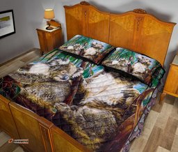 Quilt Bed Set Koala and Joey Quilt Cover Set 3D Art
