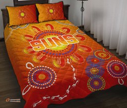 naidoc suns quilt bed set gold coast indigenous style