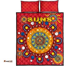 Gold Coast Quilt Bed Set Suns Indigenous