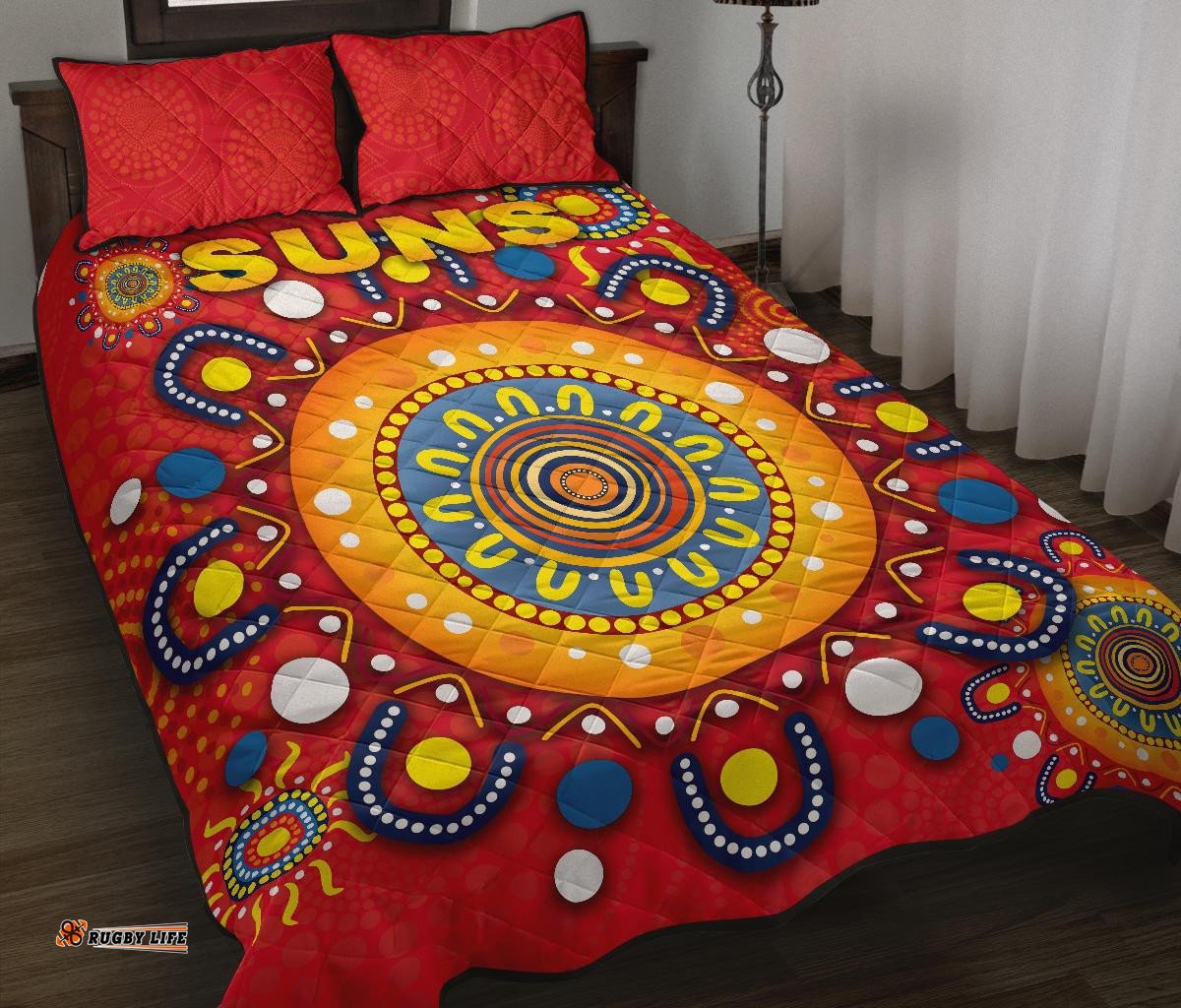 Gold Coast Quilt Bed Set Suns Indigenous