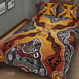 Aboriginal Art Special Vibes Quilt Bed Set Indigenous