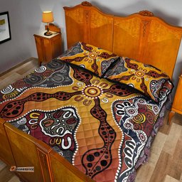 Aboriginal Art Special Vibes Quilt Bed Set Indigenous