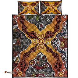Aboriginal Art Special Vibes Quilt Bed Set Indigenous