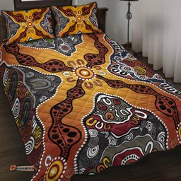 Aboriginal Art Special Vibes Quilt Bed Set Indigenous
