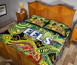Parramatta Quilt Bed Set Eels Unique Indigenous