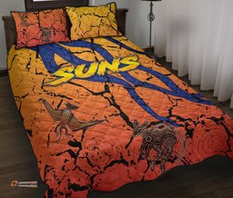 Gold Coast Zip Quilt Bed Set Suns Origin Indigenous