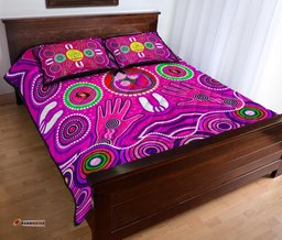 Quilt Bed Sets Aboriginal Family With Dot Painting art 03
