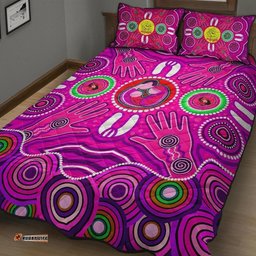 Quilt Bed Sets Aboriginal Family With Dot Painting art 03