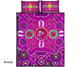 Quilt Bed Sets Aboriginal Family With Dot Painting art 03