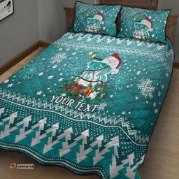 Custom Heat BBL Quilt Bed Set Christmas Vibe