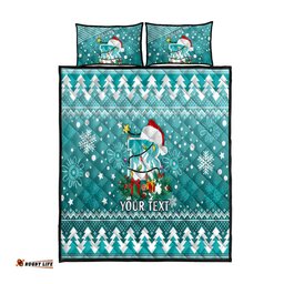 Custom Heat BBL Quilt Bed Set Christmas Vibe