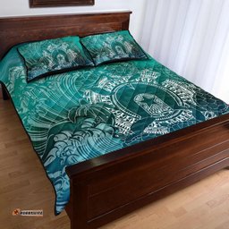 Aboriginal Quilt Bed Set, Torres Strait Islands in Wave