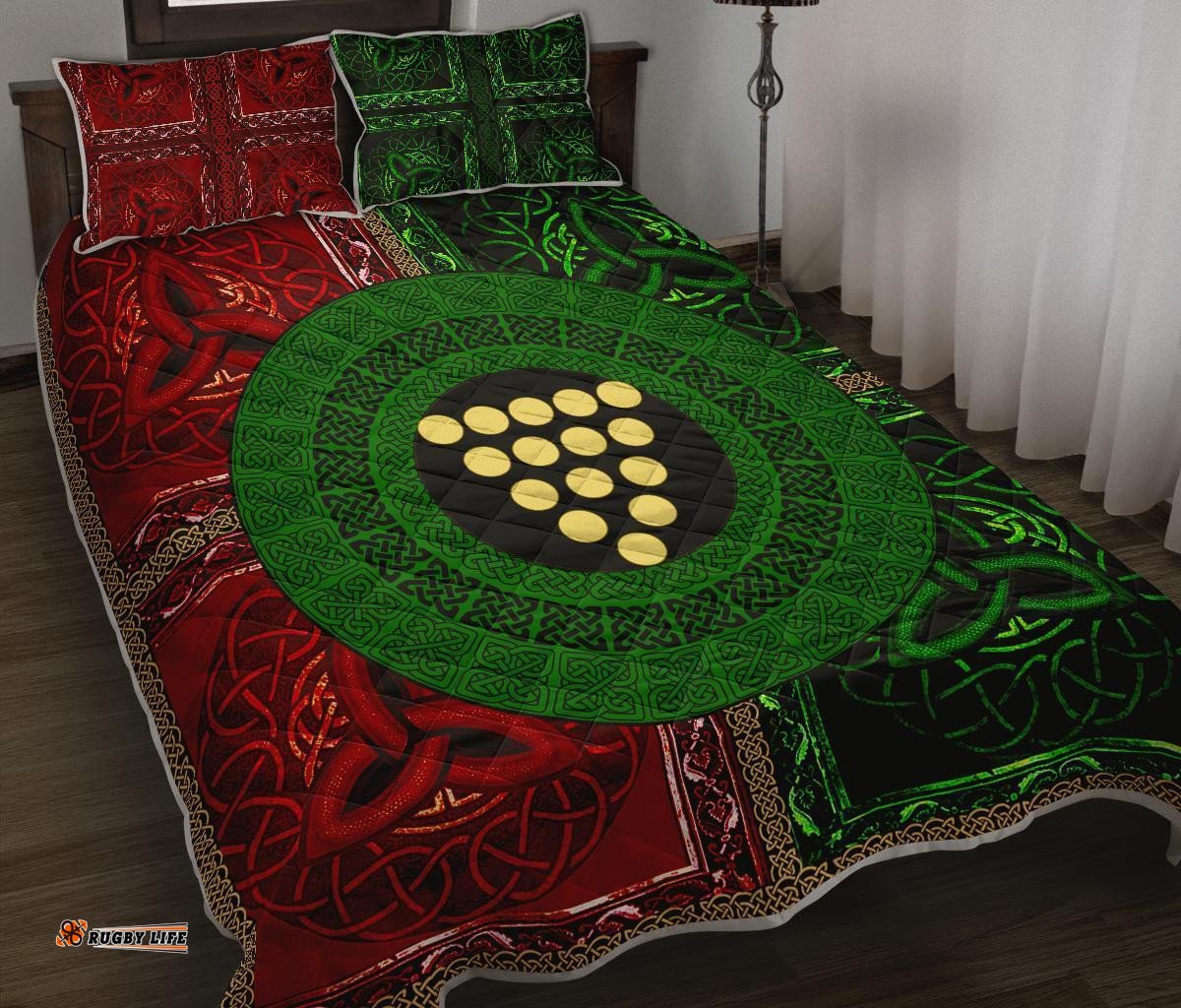 VibeHoodie Quilts Bed Set Cornwall Circle Celtic