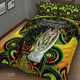 Penrith Panthers Quilt Bed Set Indigenous Premiers Trophy