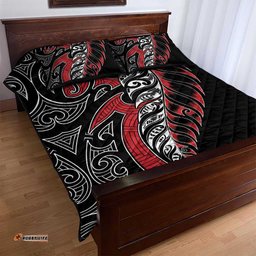Koru Fern New Zealand Quilt Bed Set Maori Tribal Pattern
