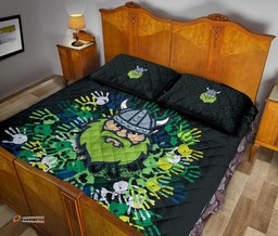 canberra quilt bed set raiders viking simple indigenous