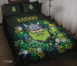 canberra quilt bed set raiders viking simple indigenous