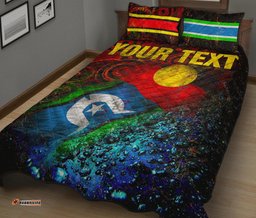 Custom Quilt Bed Set Always Was, Always Will Be NAIDOC Week